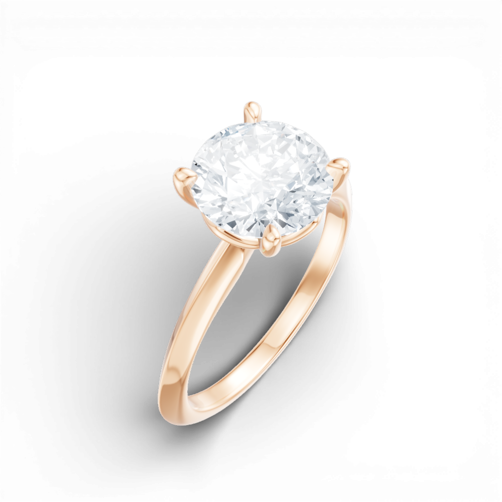 18kt rose gold/round/perspective