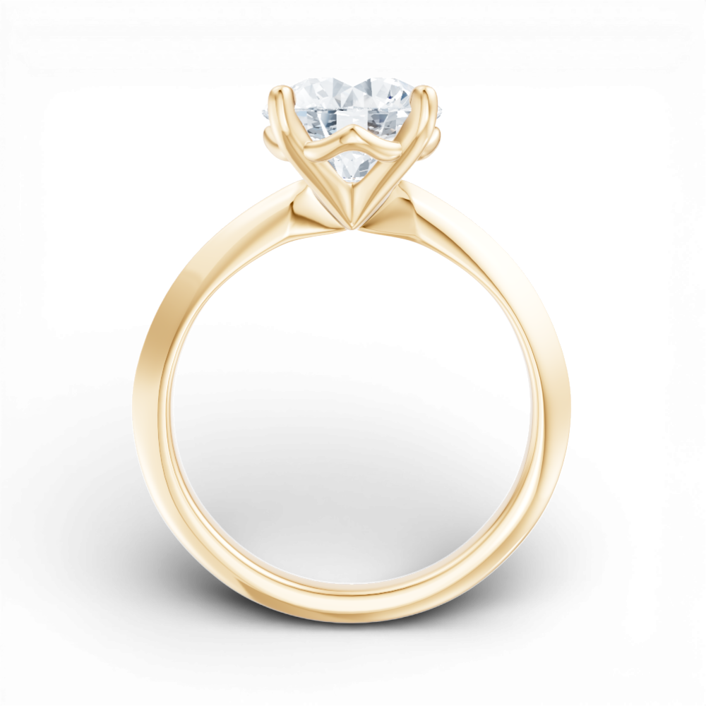 14kt yellow gold/18kt yellow gold/round/front