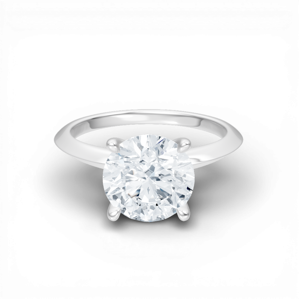 14kt white gold/18kt white gold/platinum/round/top