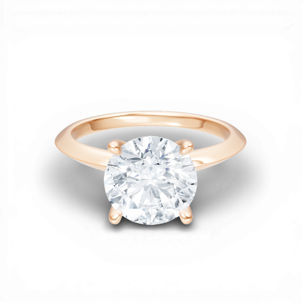 18kt rose gold/round/top