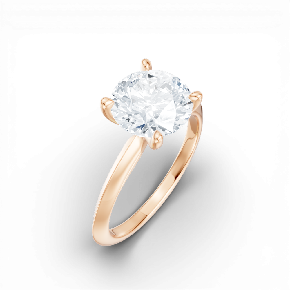 18kt rose gold/round/perspective