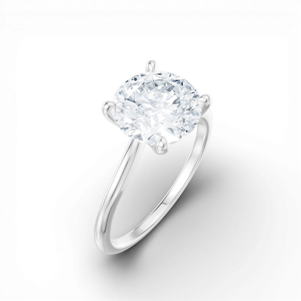 14kt white gold/18kt white gold/platinum/round/perspective