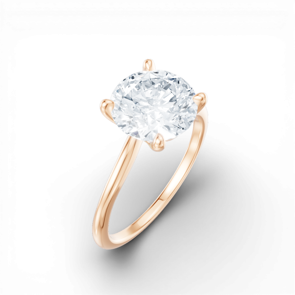 18kt rose gold/round/perspective