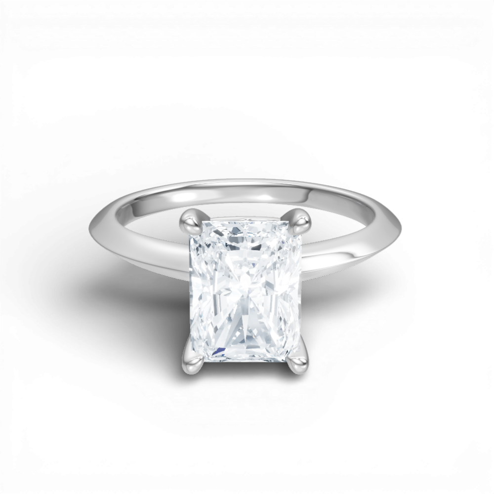 14kt white gold/18kt white gold/platinum/radiant/top