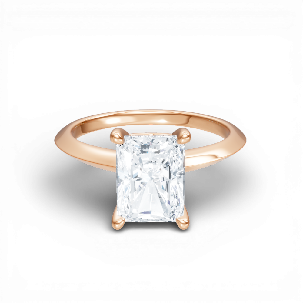 18kt rose gold/radiant/top