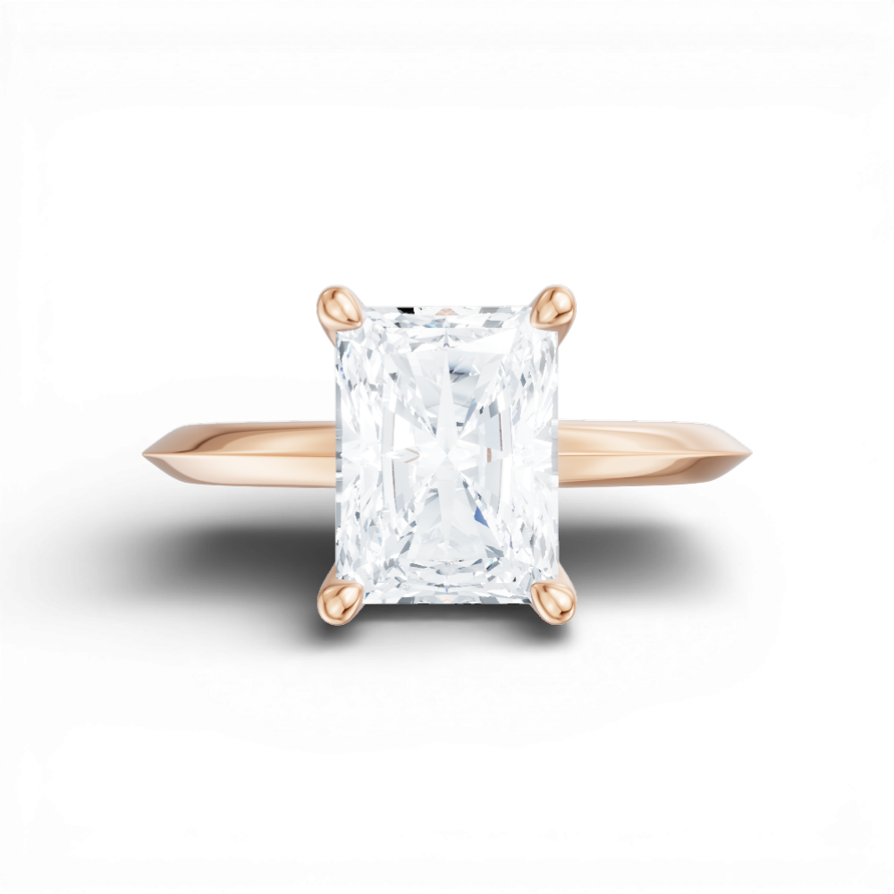 18kt rose gold/radiant/model