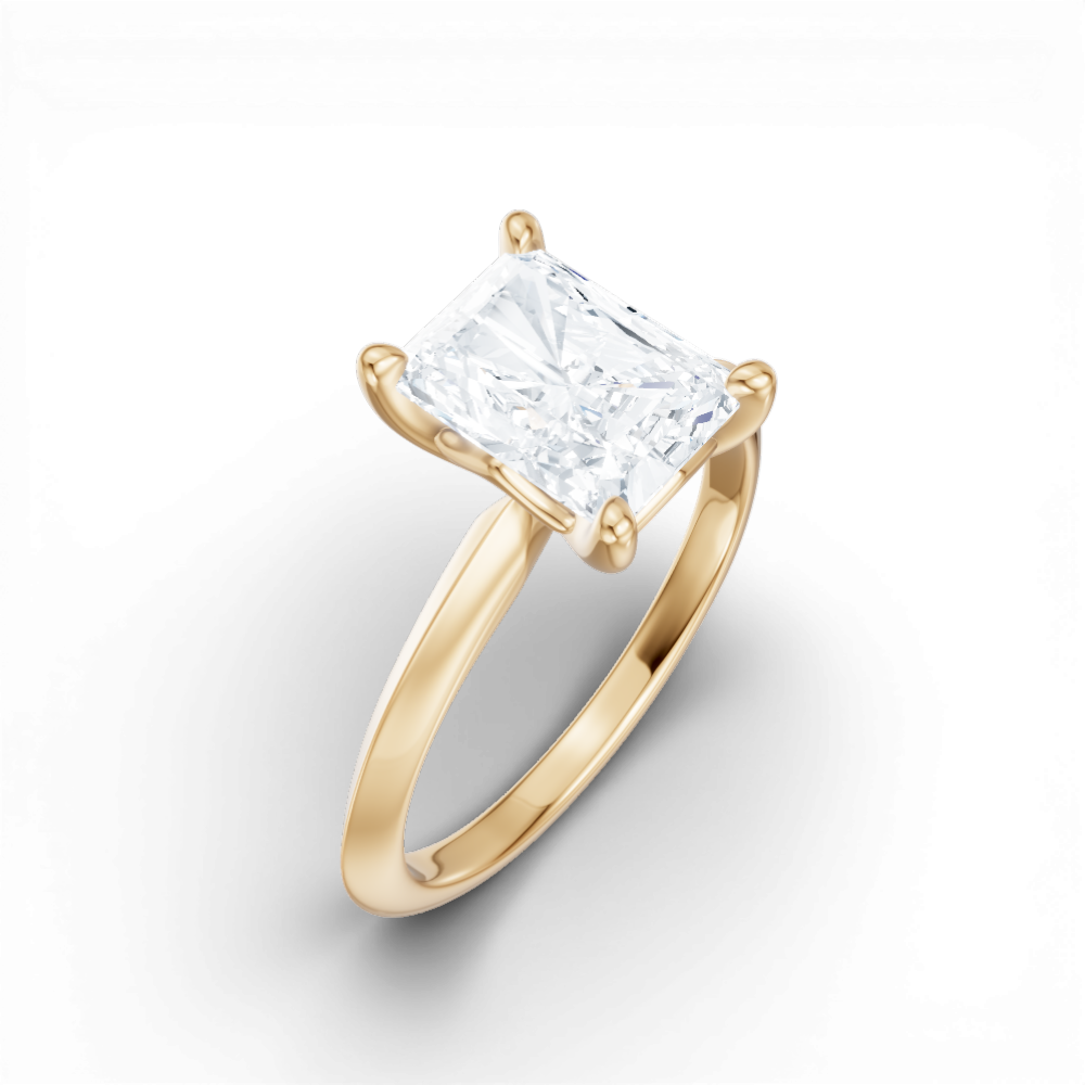 14kt yellow gold/18kt yellow gold/radiant/perspective