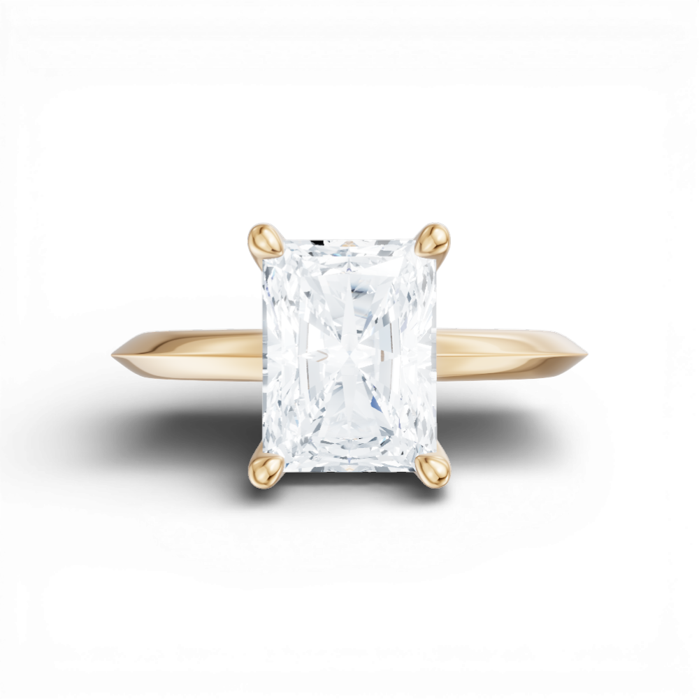 14kt yellow gold/18kt yellow gold/radiant/model