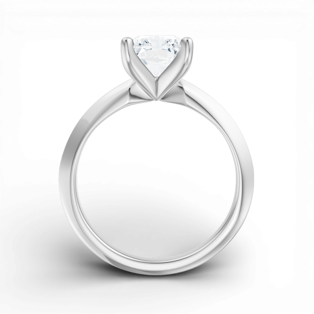 14kt white gold/18kt white gold/platinum/pear/front