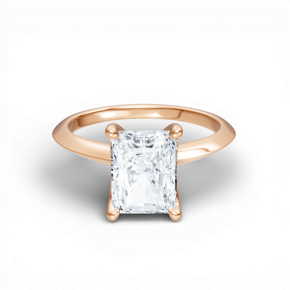 18kt rose gold/radiant/top