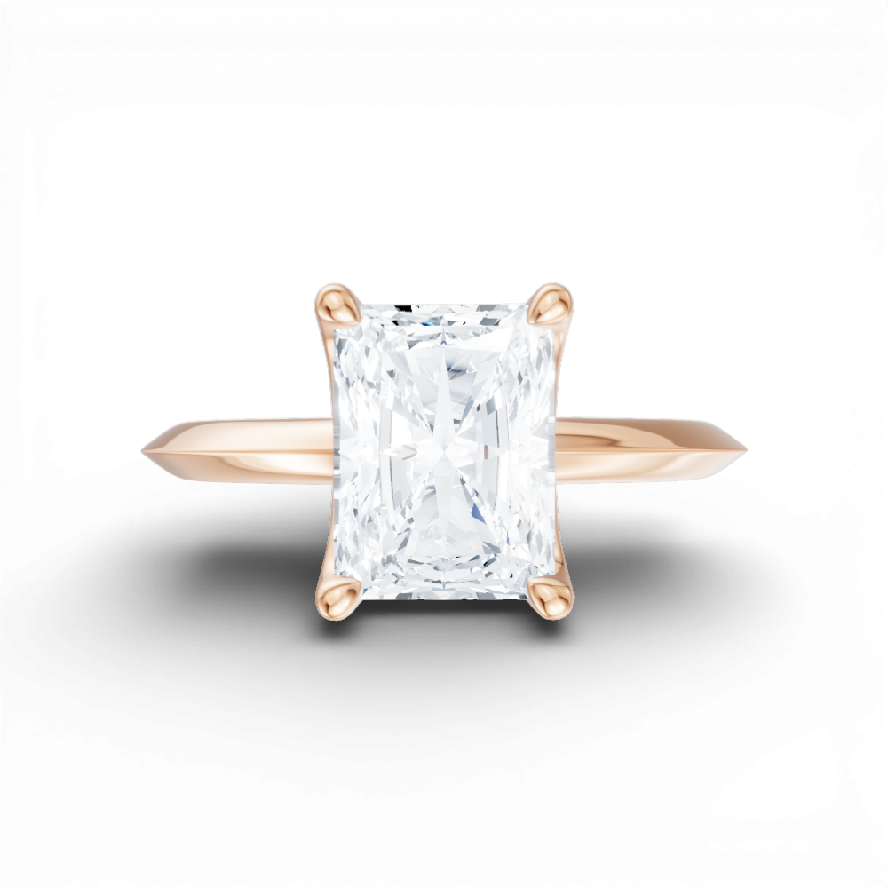 18kt rose gold/radiant/model