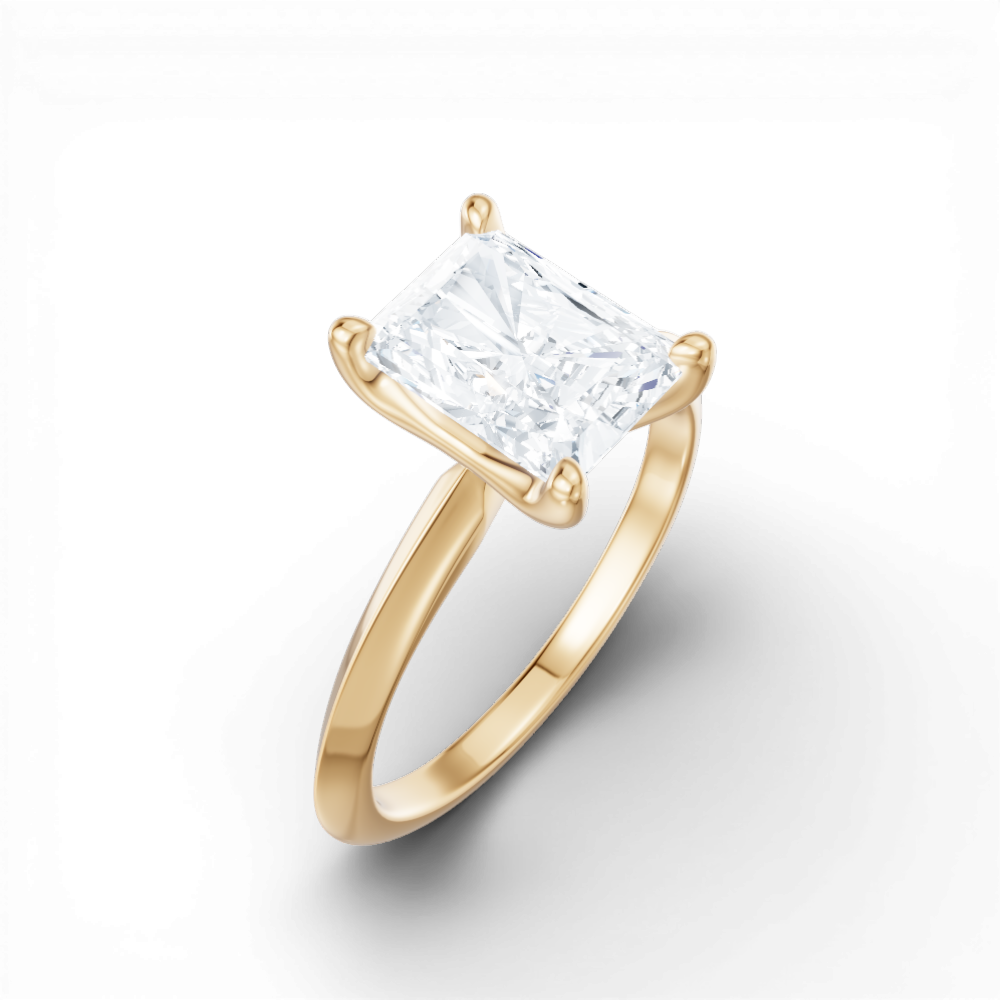 14kt yellow gold/18kt yellow gold/radiant/perspective