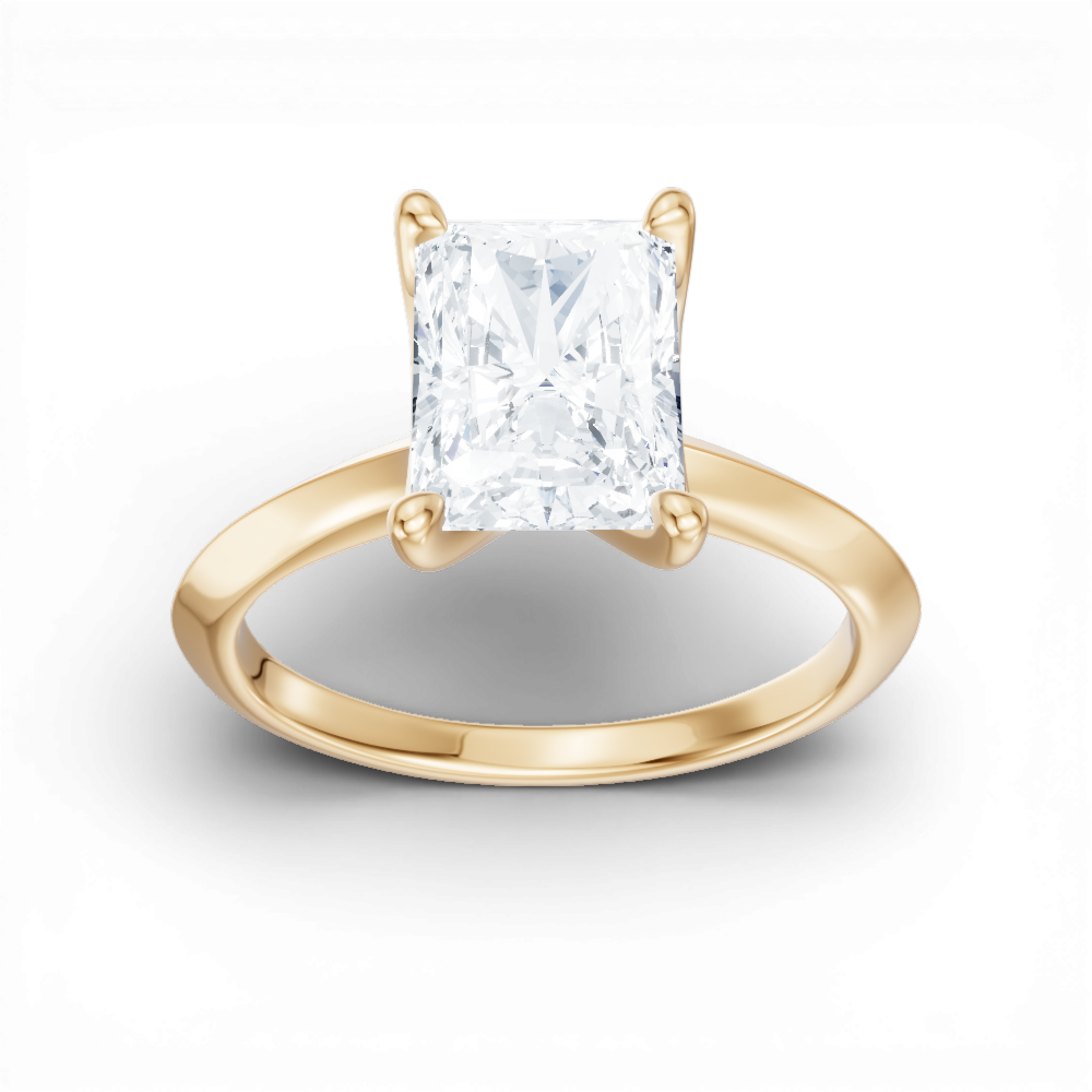 14kt yellow gold/18kt yellow gold/radiant/measurements