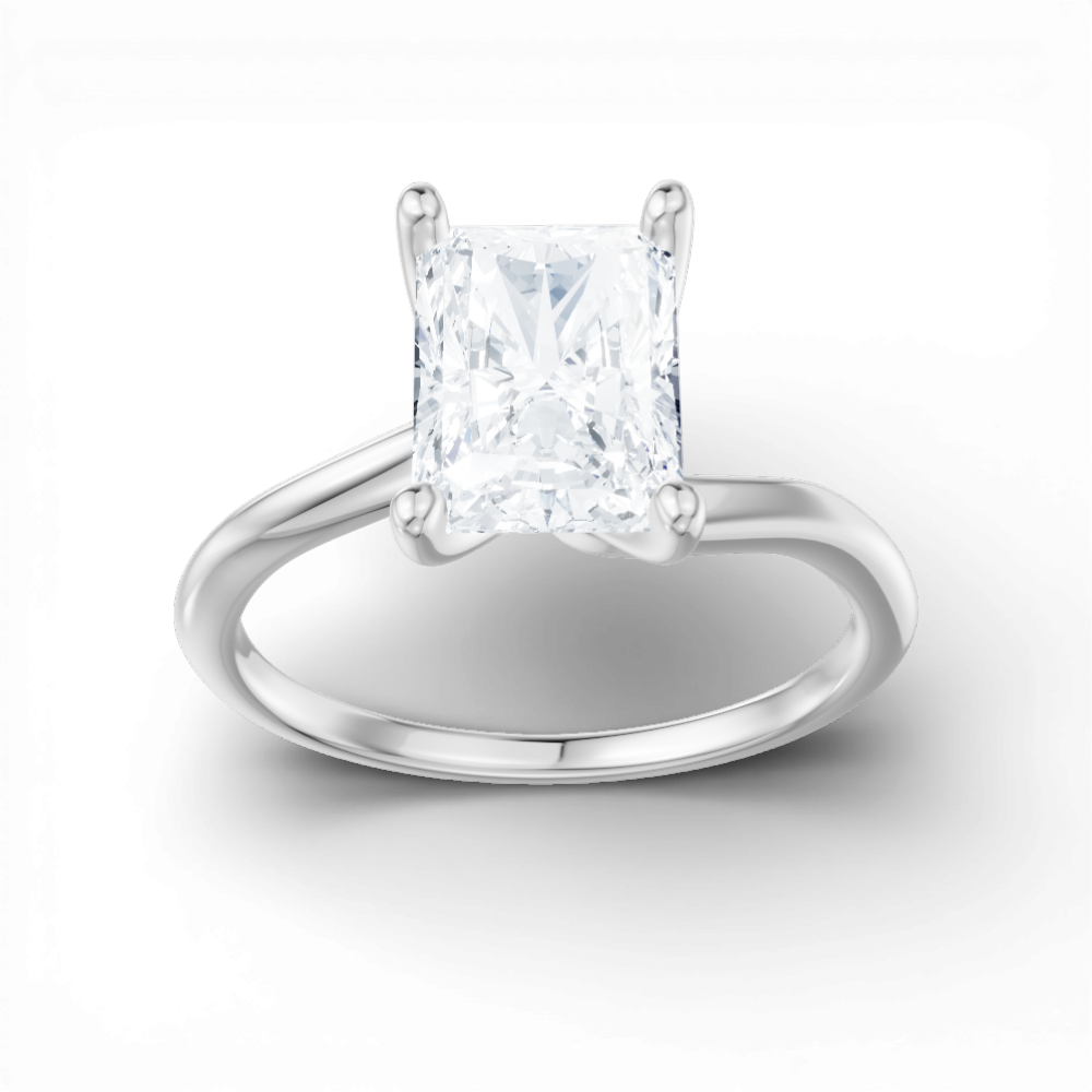 14kt white gold/18kt white gold/platinum/radiant/measurements