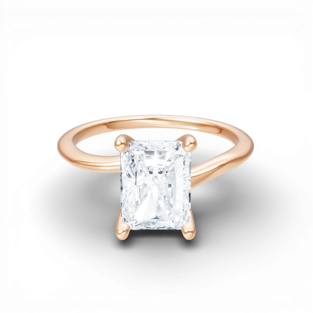 18kt rose gold/radiant/top