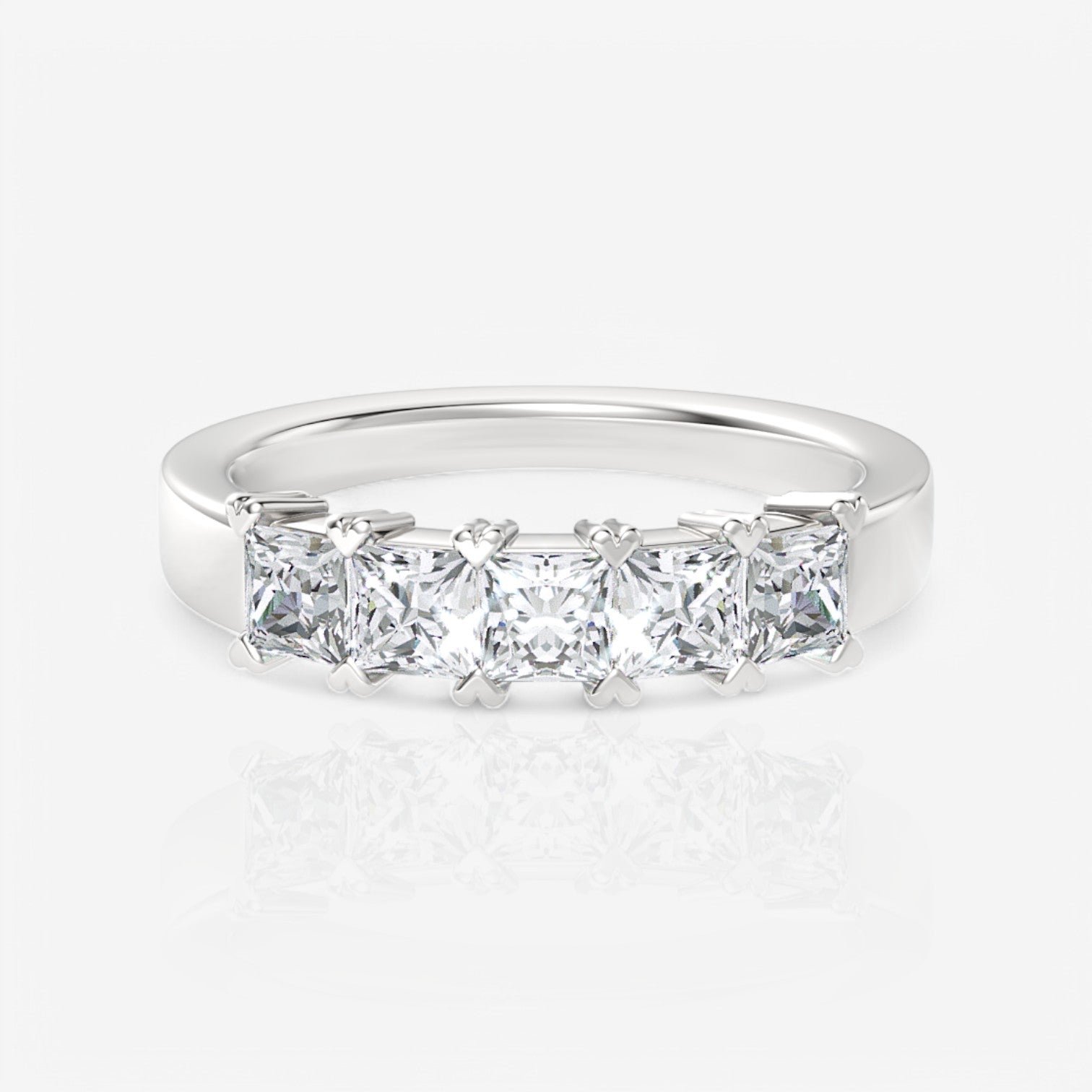 14kt white gold/18kt white gold/platinum/0.50/top
