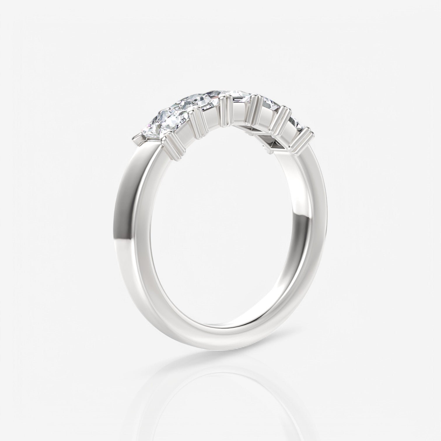 14kt white gold/18kt white gold/platinum/0.50/side