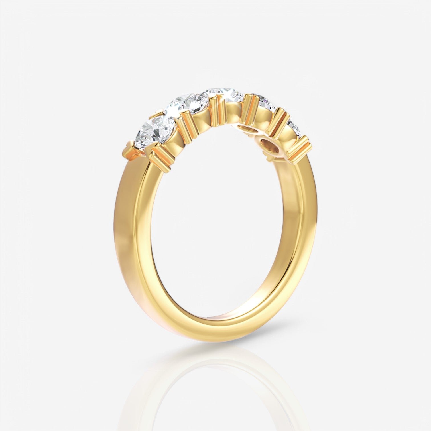 18kt yellow gold/0.50/side