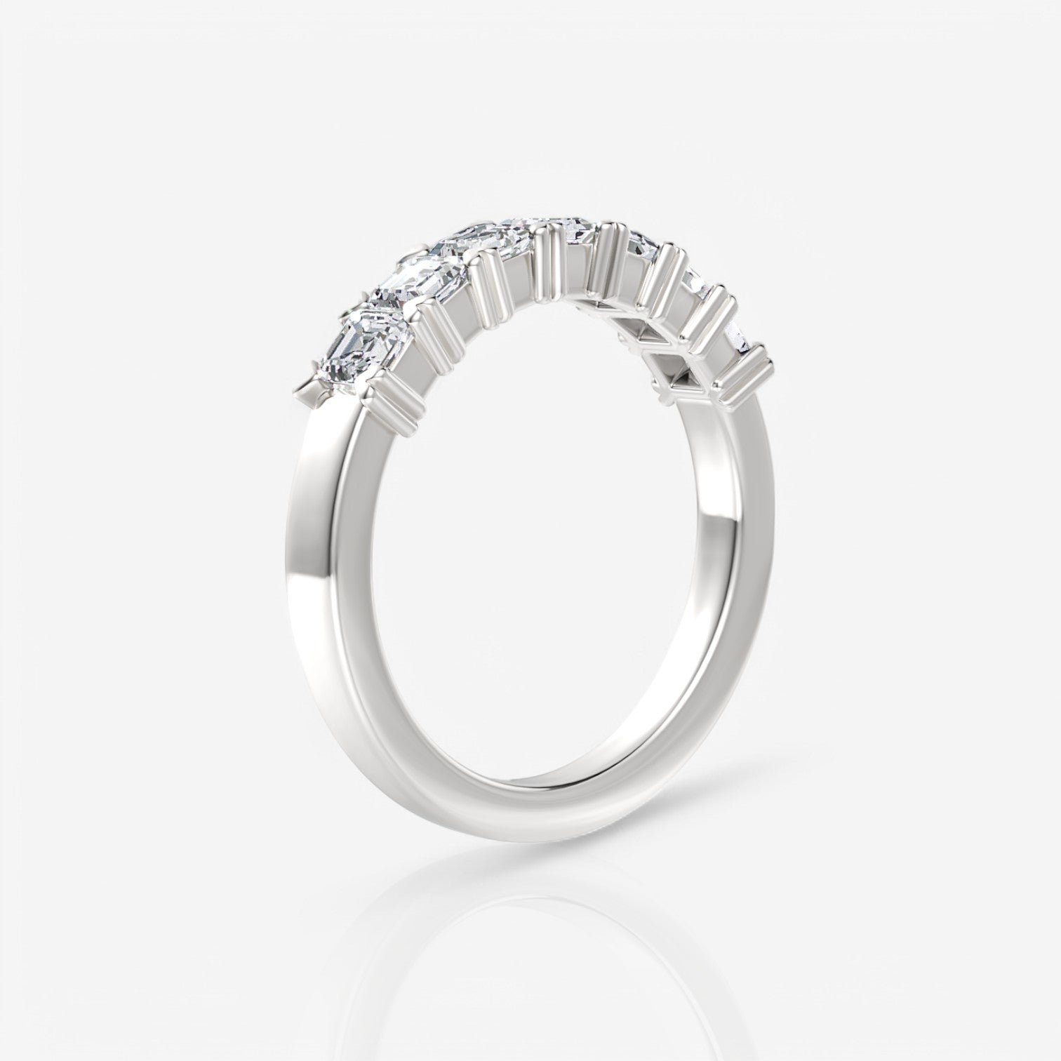 14kt white gold/18kt white gold/platinum/0.50/side