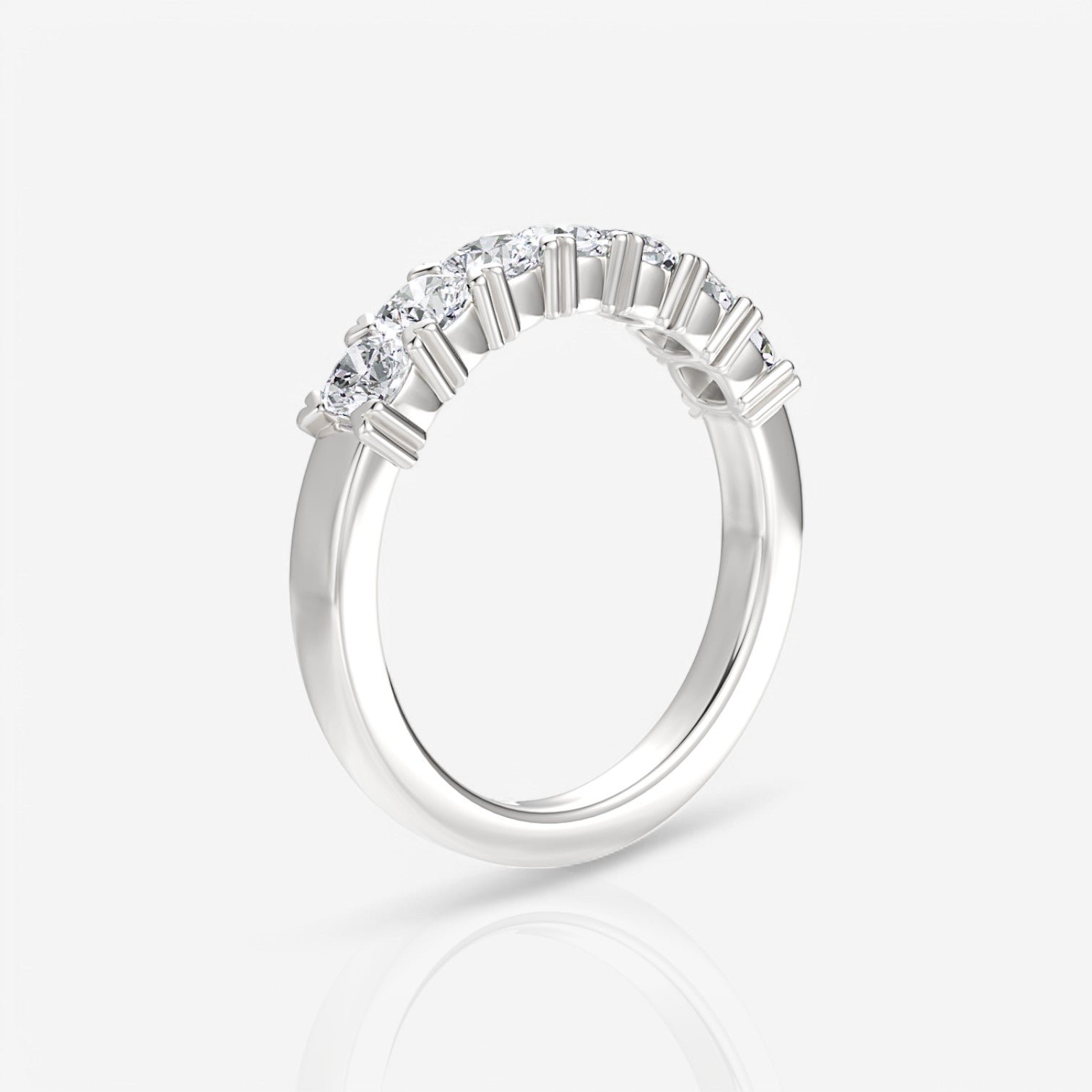 14kt white gold/18kt white gold/platinum/0.50/side