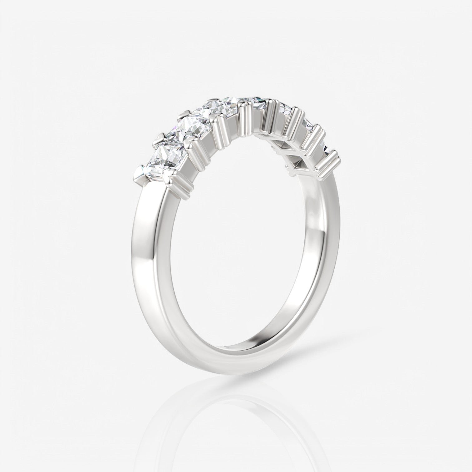 14kt white gold/18kt white gold/platinum/0.50/side