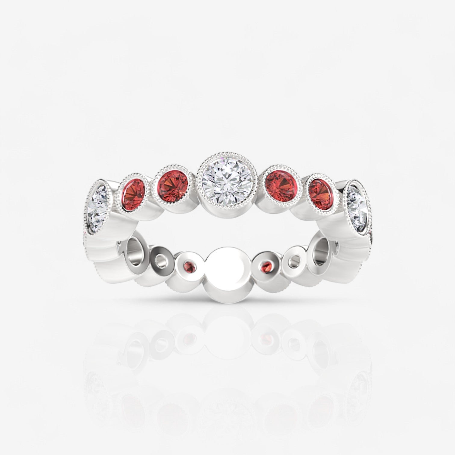 14kt white gold/18kt white gold/platinum/1.35/top
