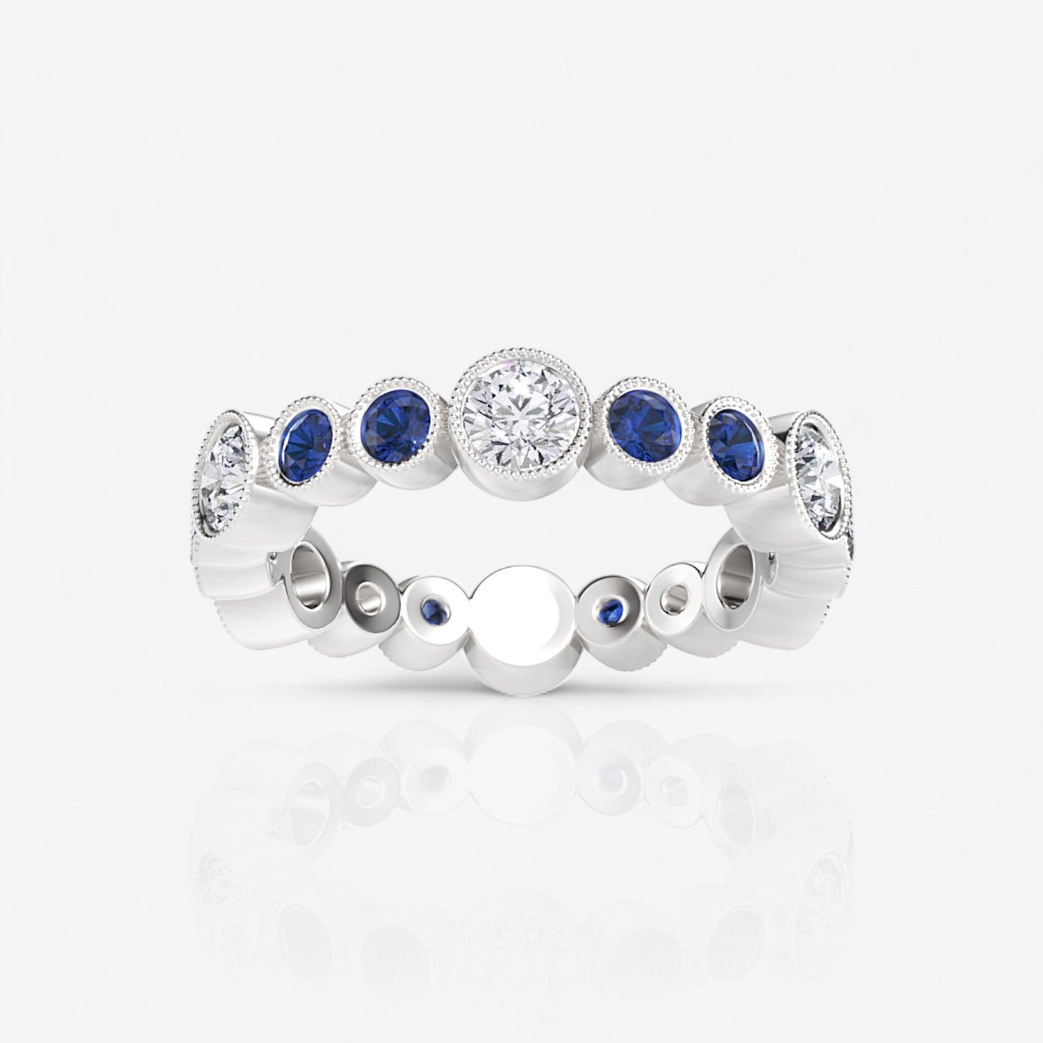 14kt white gold/18kt white gold/platinum/1.35/top