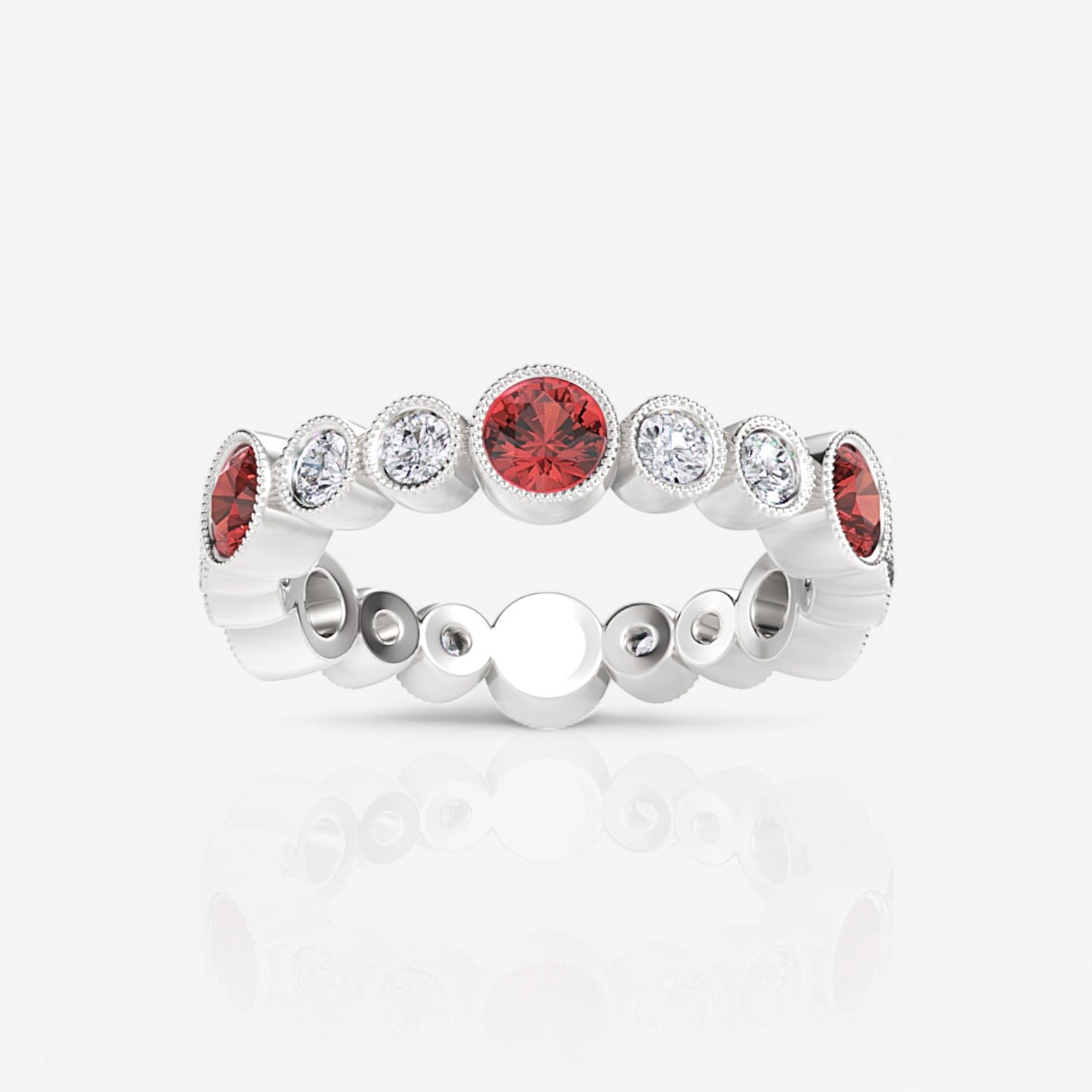14kt white gold/18kt white gold/platinum/1.35/top