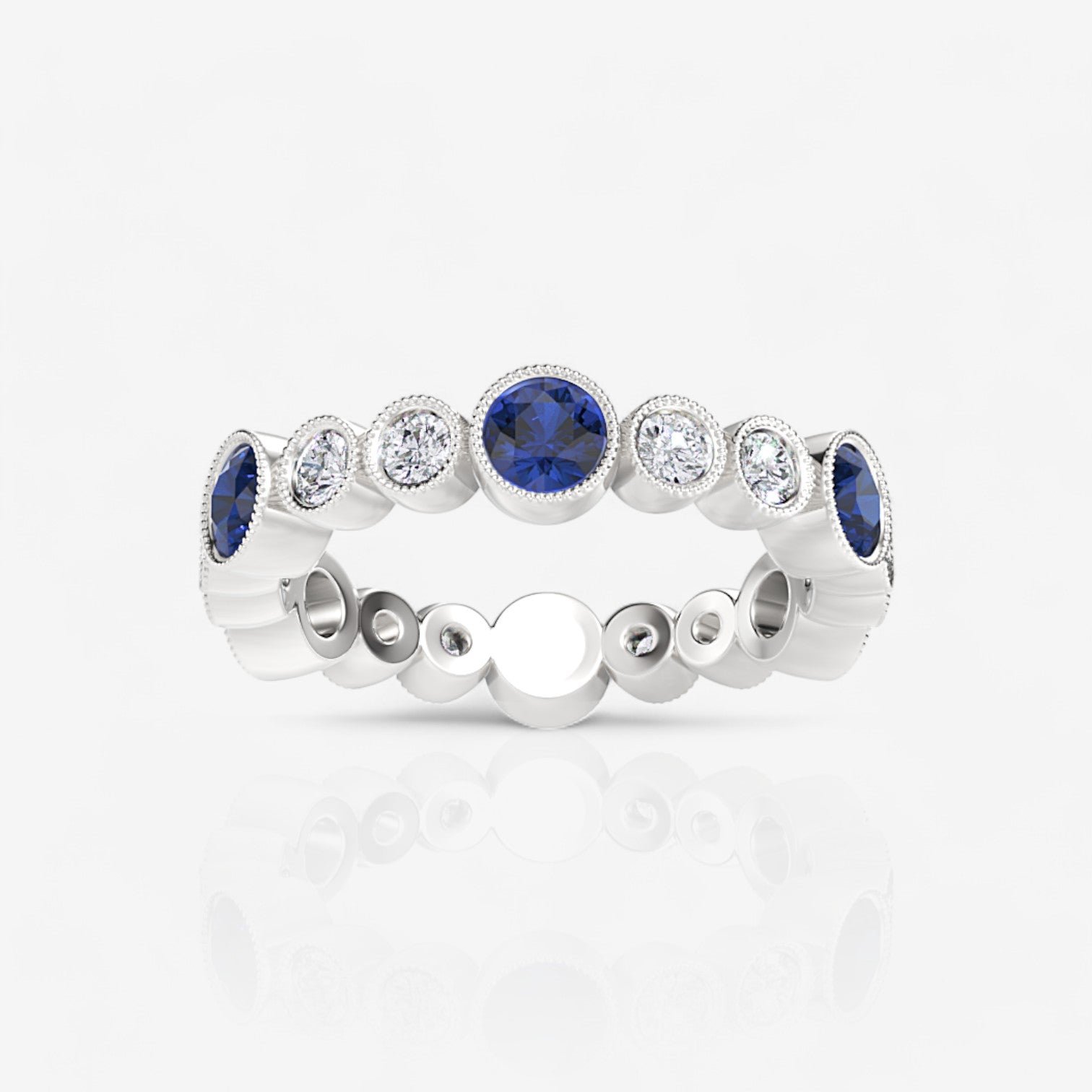 14kt white gold/18kt white gold/platinum/1.35/top