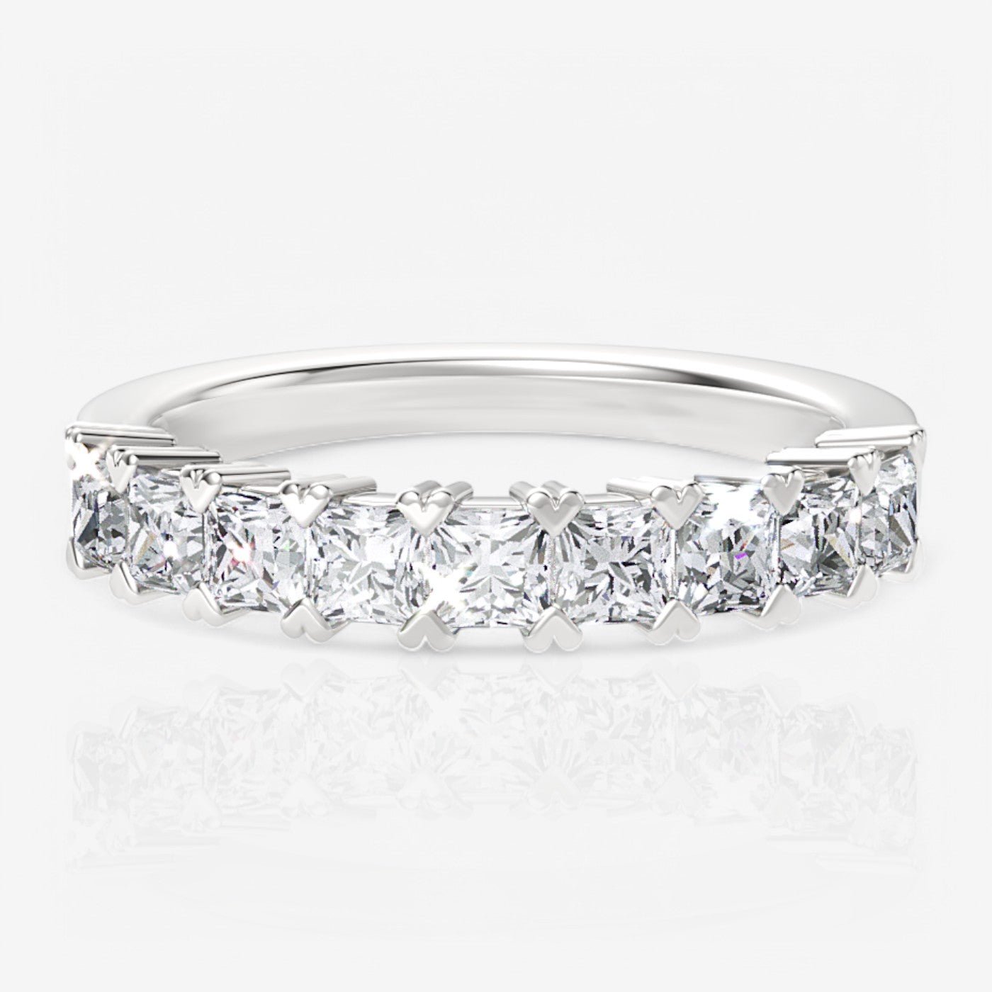 14kt white gold/18kt white gold/platinum/0.50/top