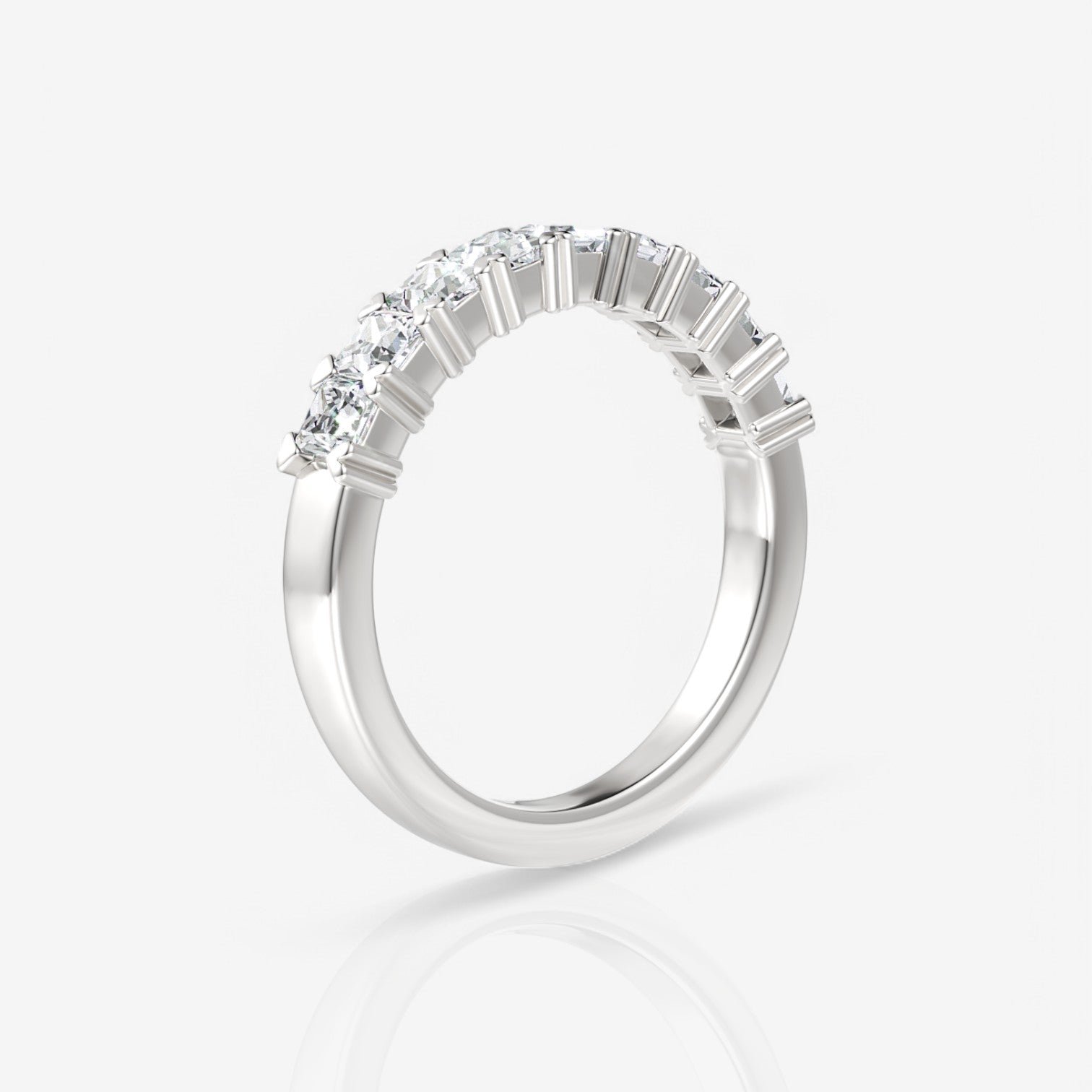 14kt white gold/18kt white gold/platinum/1.00/side