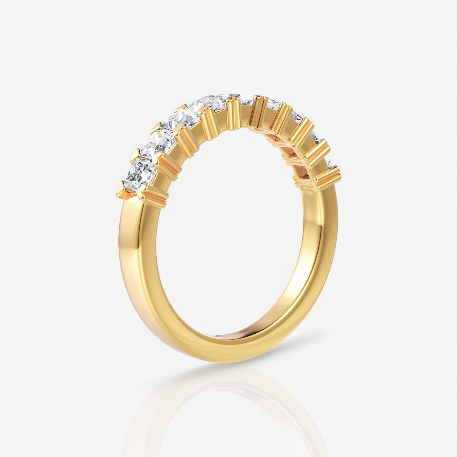 18kt yellow gold/1.00/side