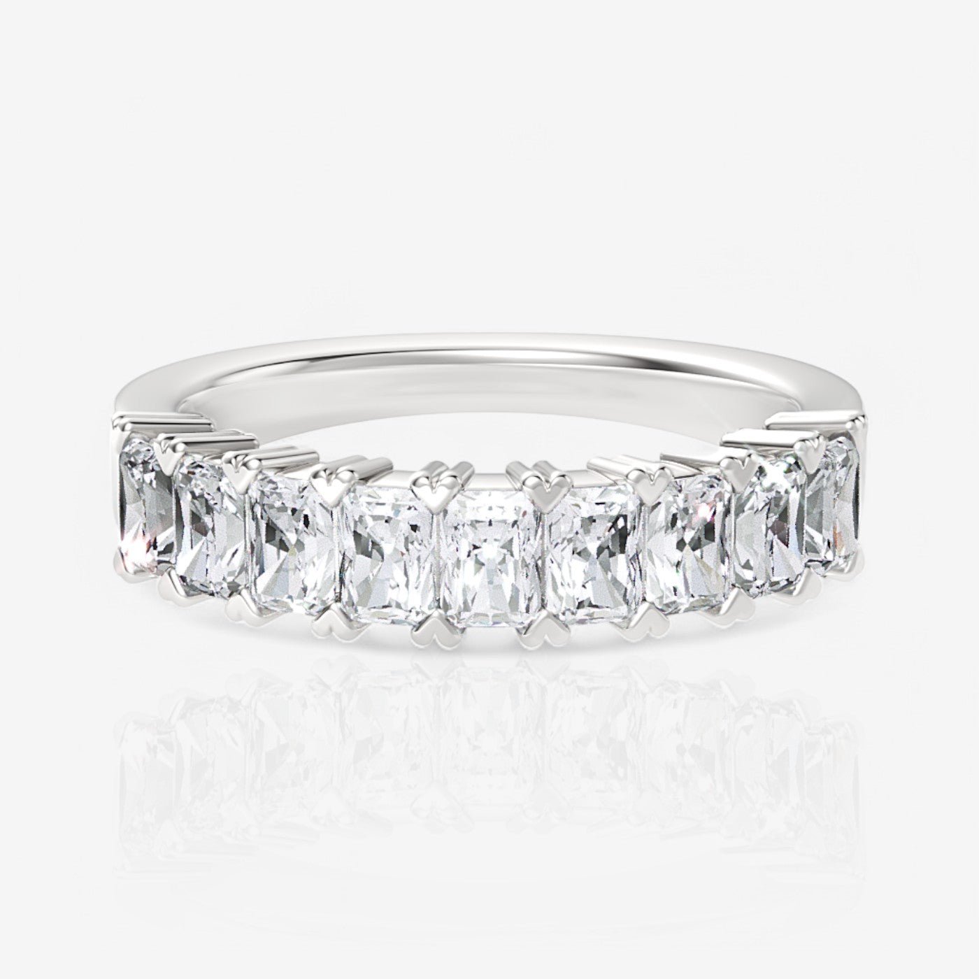 14kt white gold/18kt white gold/platinum/0.50/top