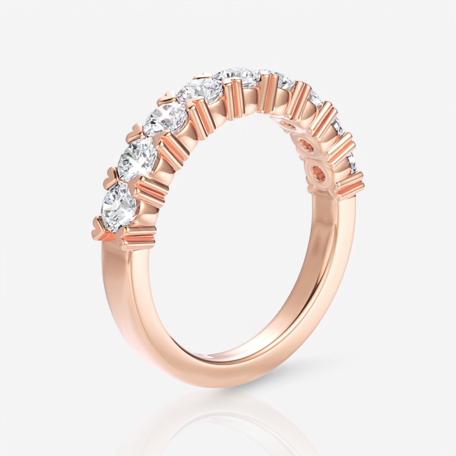 18kt rose gold/0.50/side