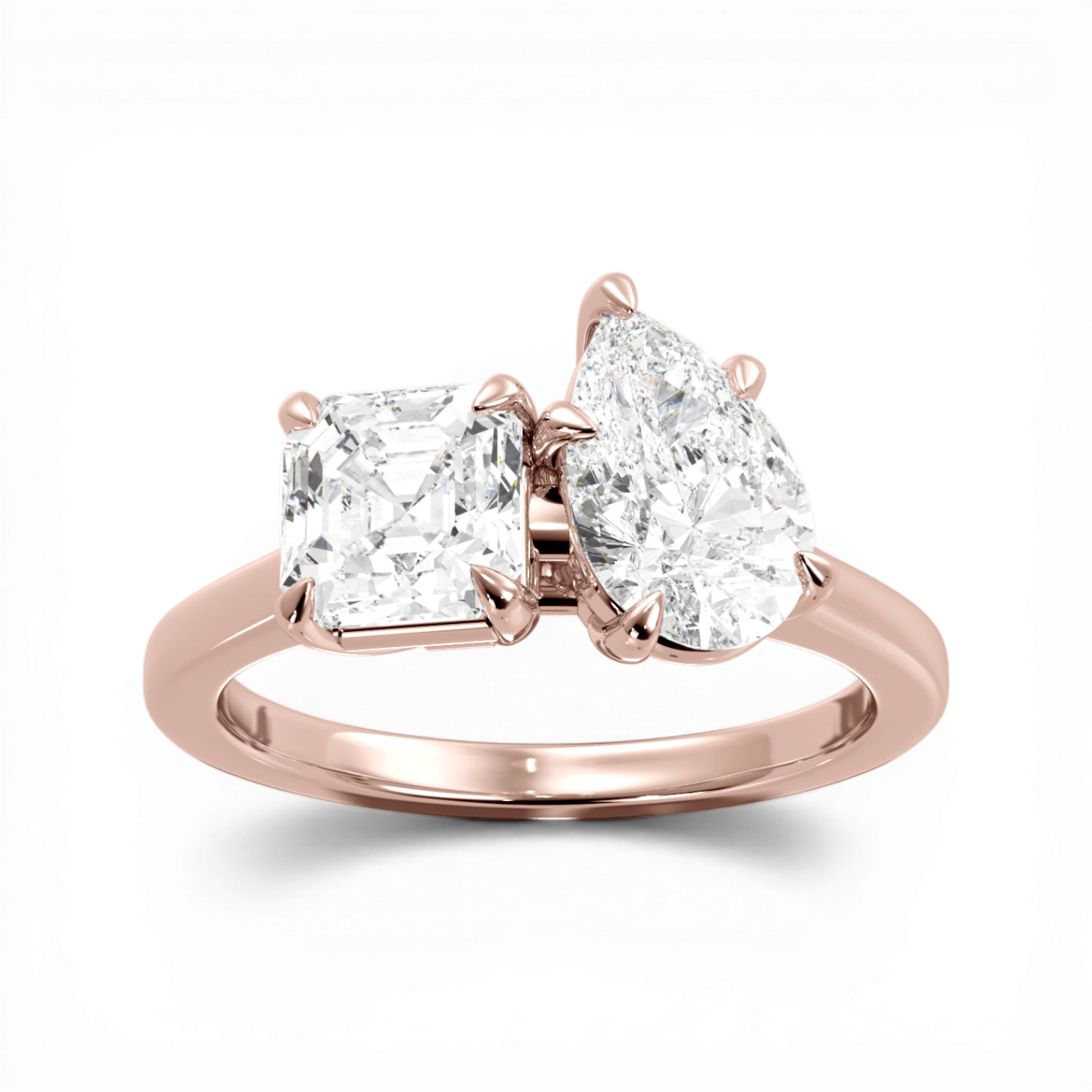 18kt rose gold/side