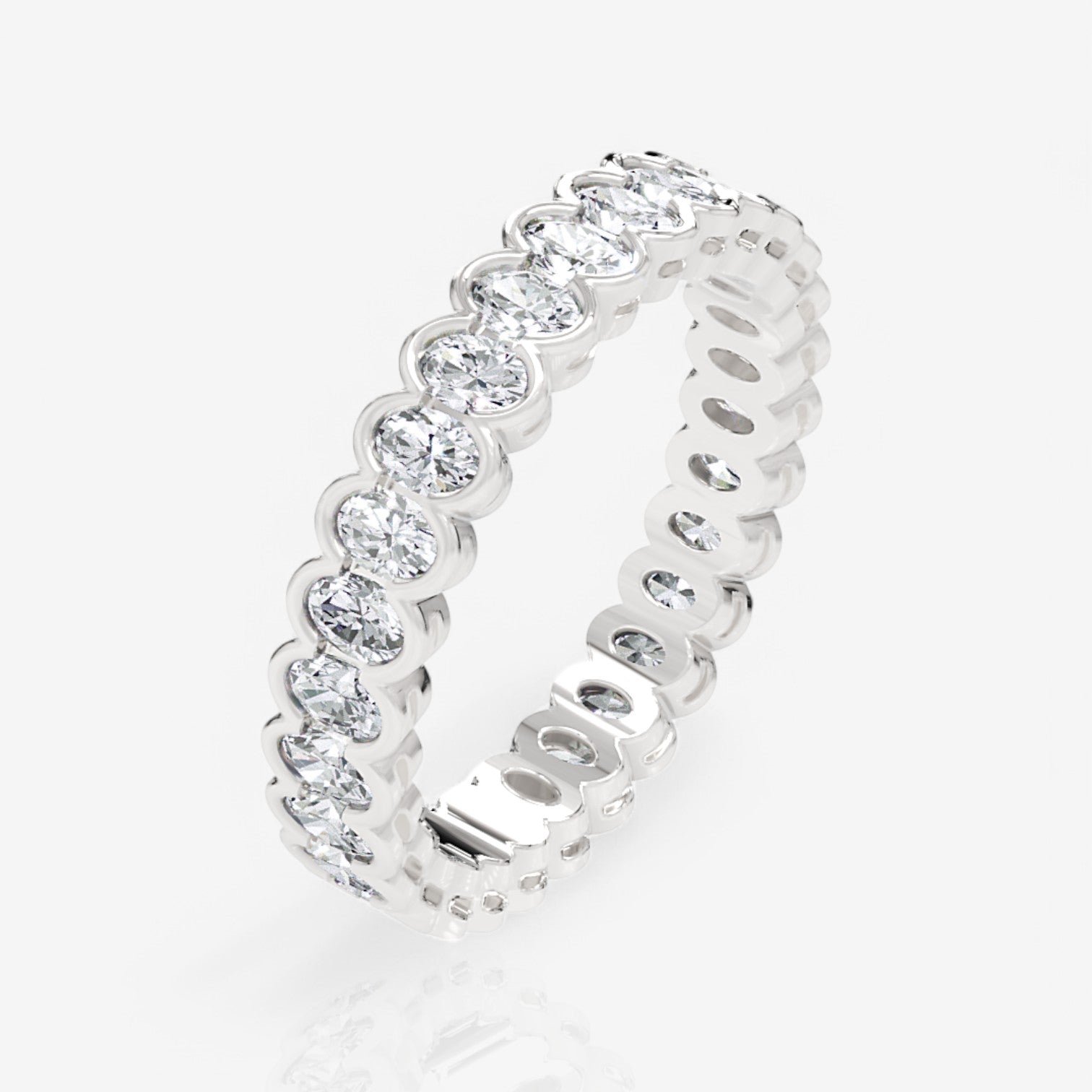 14kt white gold/18kt white gold/platinum/1.00/3/3.5/4/4.5/5/5.5/6/6.5/7/7.5/8/8.5/9/front