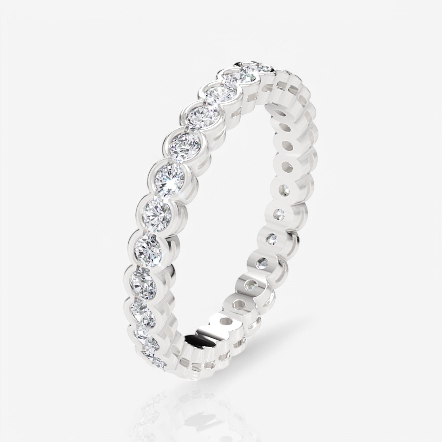 14kt white gold/18kt white gold/platinum/1.00/3/3.5/4/4.5/5/5.5/6/6.5/7/7.5/8/8.5/9/front