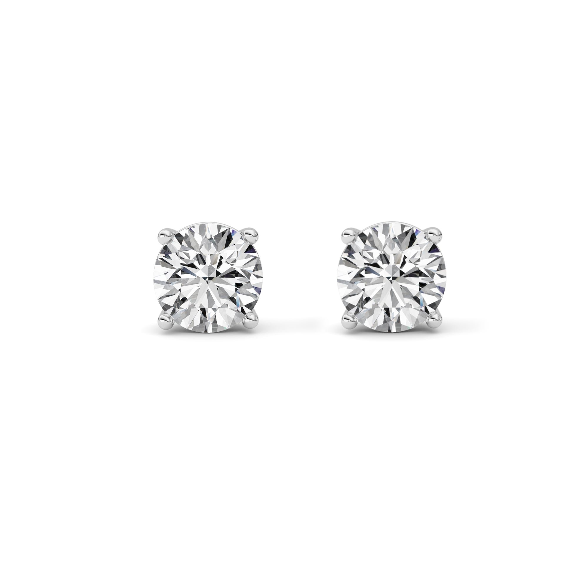 14kt white gold/3.00/screw-back/front