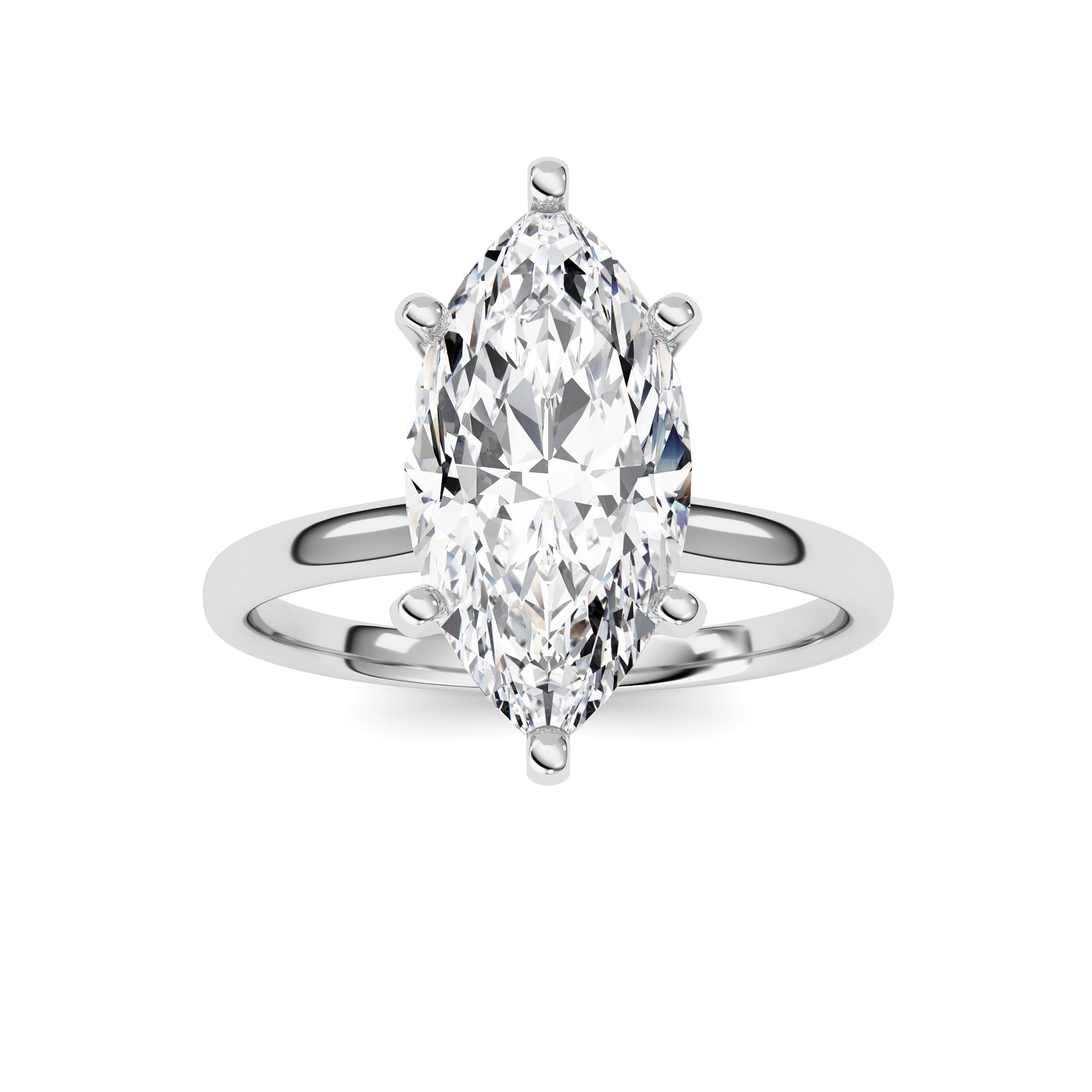 14kt white gold/1.00/top