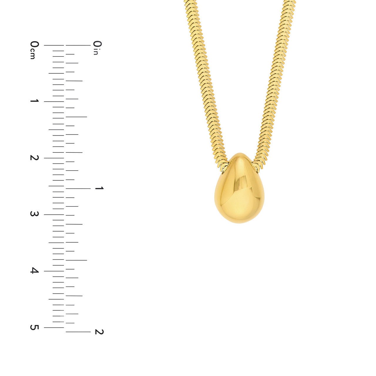 14kt yellow gold/measurements