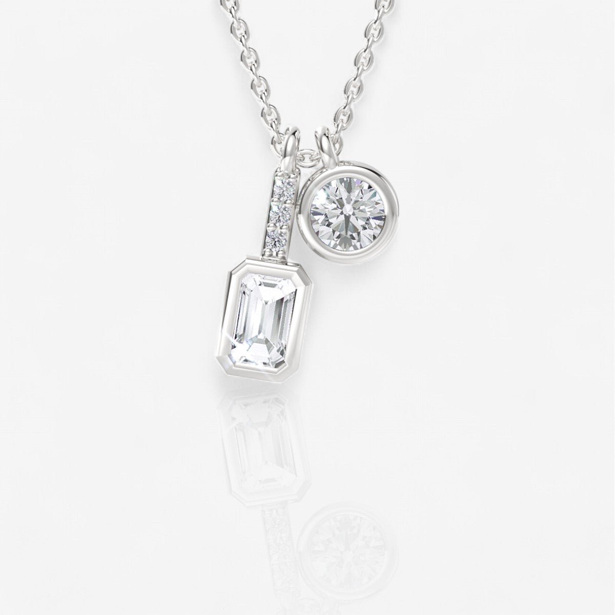 14kt white gold/18kt white gold/platinum/0.50/top