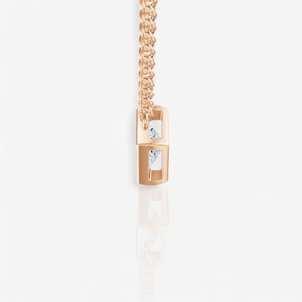 18kt rose gold/front