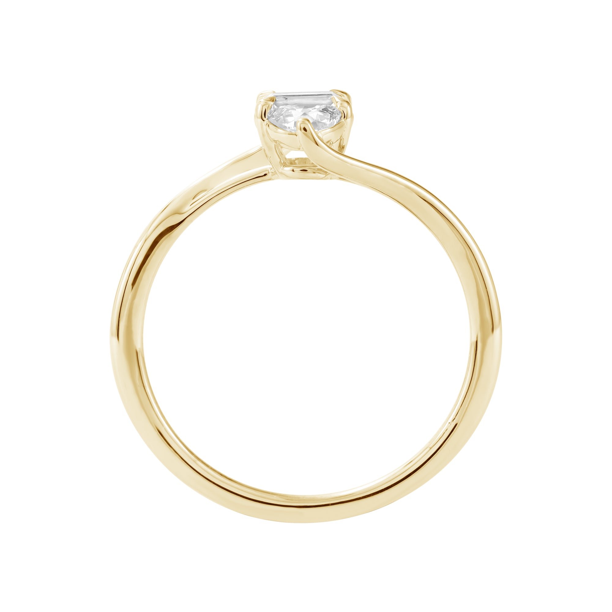 14kt yellow gold/7/front