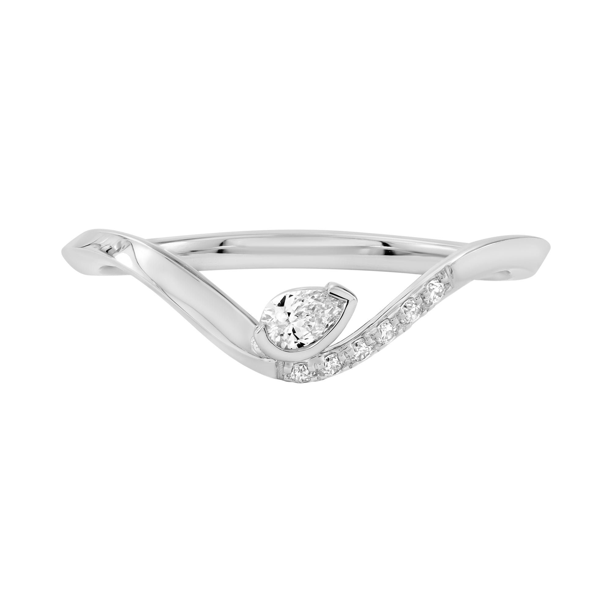 14kt white gold/7/top