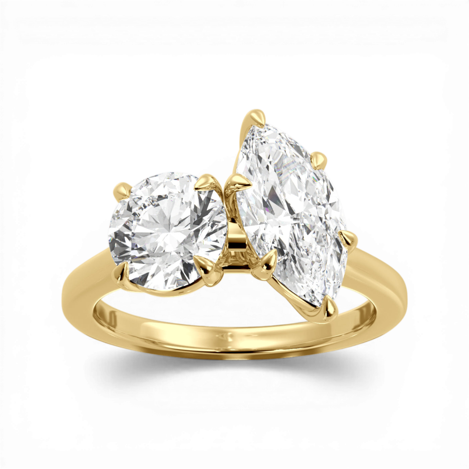 14kt yellow gold/18kt yellow gold/side