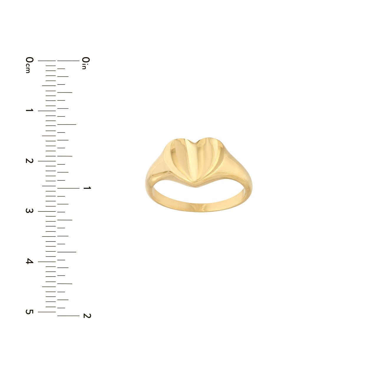 14kt yellow gold/measurement
