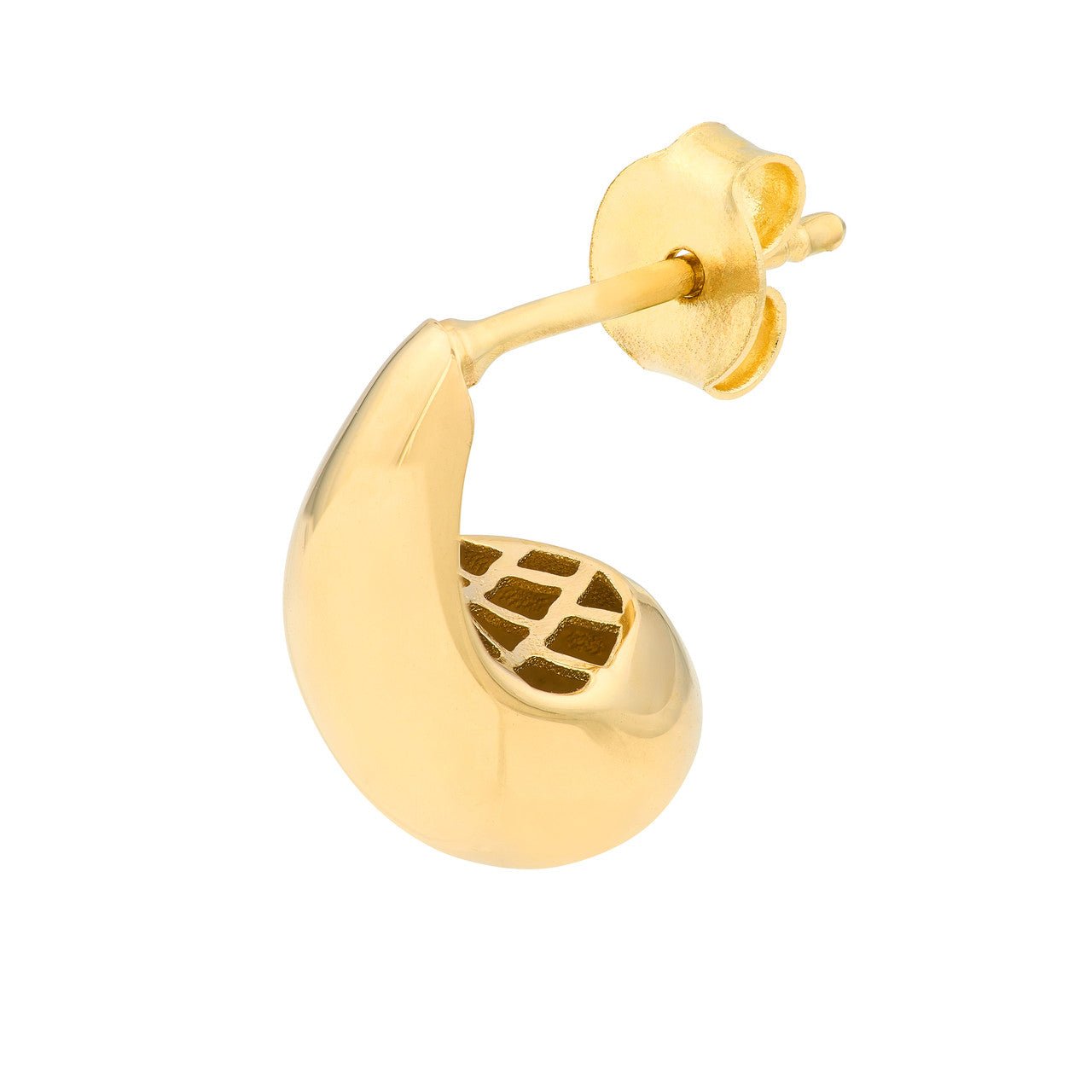 14kt yellow gold/side