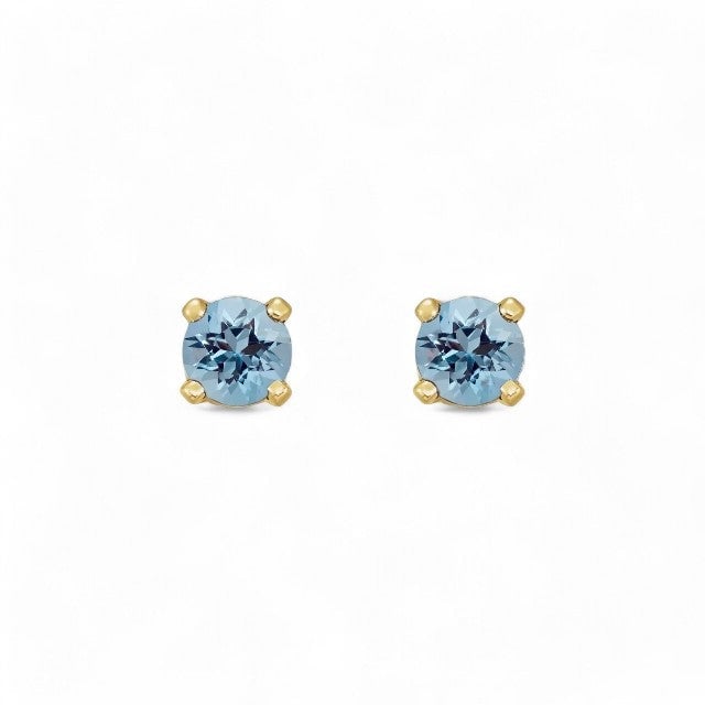 14kt yellow gold/March - Aquamarine/top