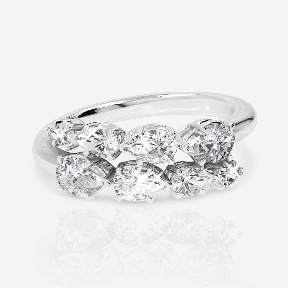 14kt white gold/18kt white gold/platinum/1.00/top