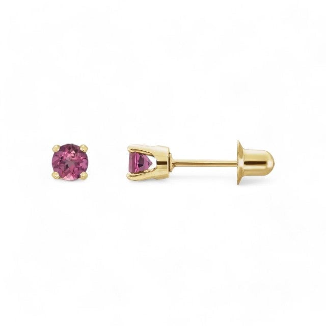 14kt yellow gold/October - Pink Tourmaline/top